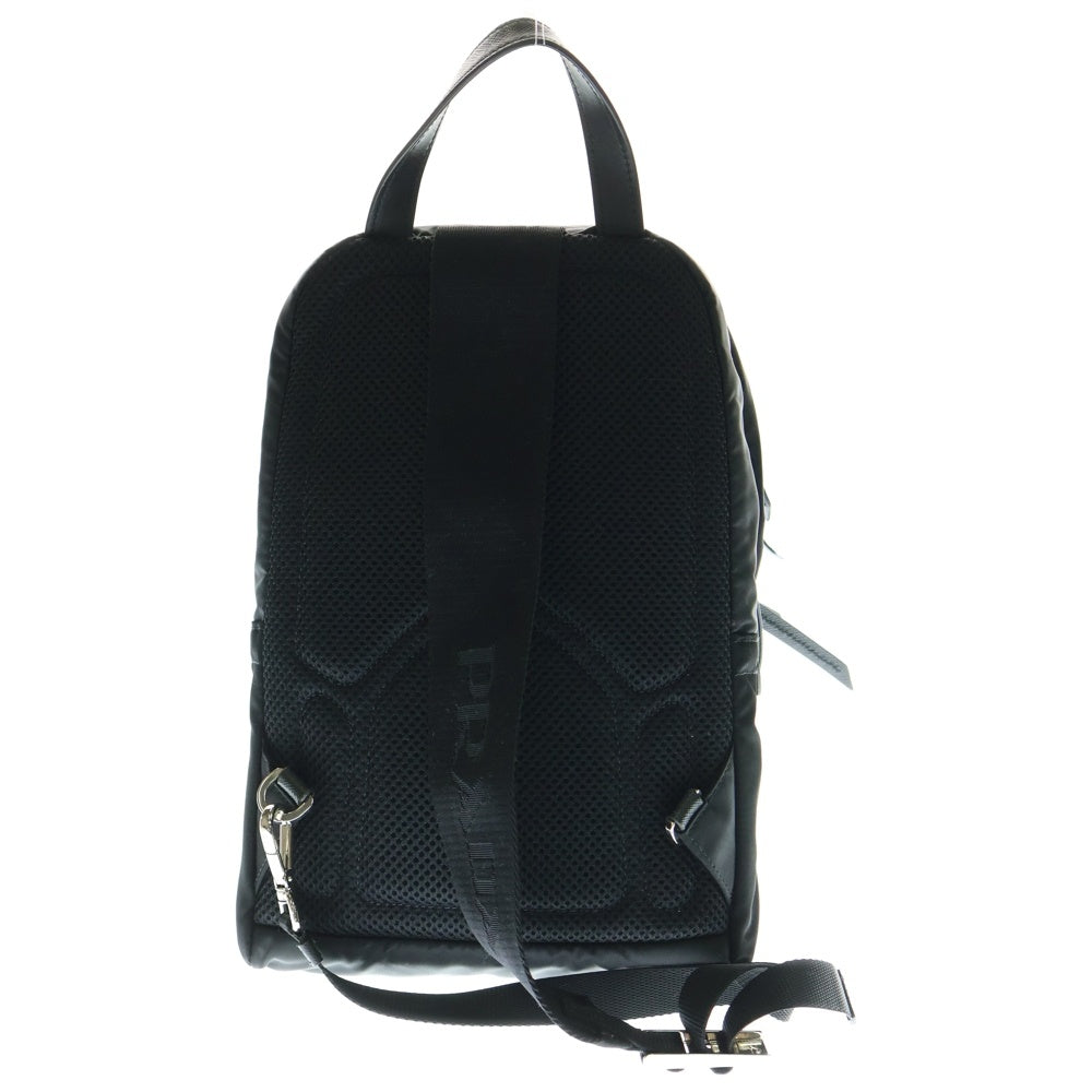 PRADA(プラダ) ワンショルダーバッグ ウエストバッグ ボディバッグ ショルダーバッグ シルバー金具 ブラック ナイロン 1BZ206