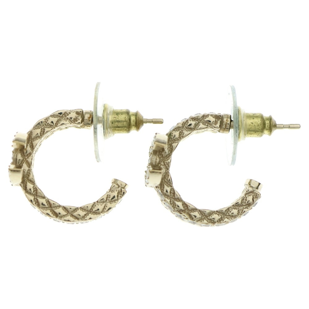 CHANEL(シャネル) ココマーク ラインストーンピアス イヤーアクセサリー ゴールド GP×ラインストーン