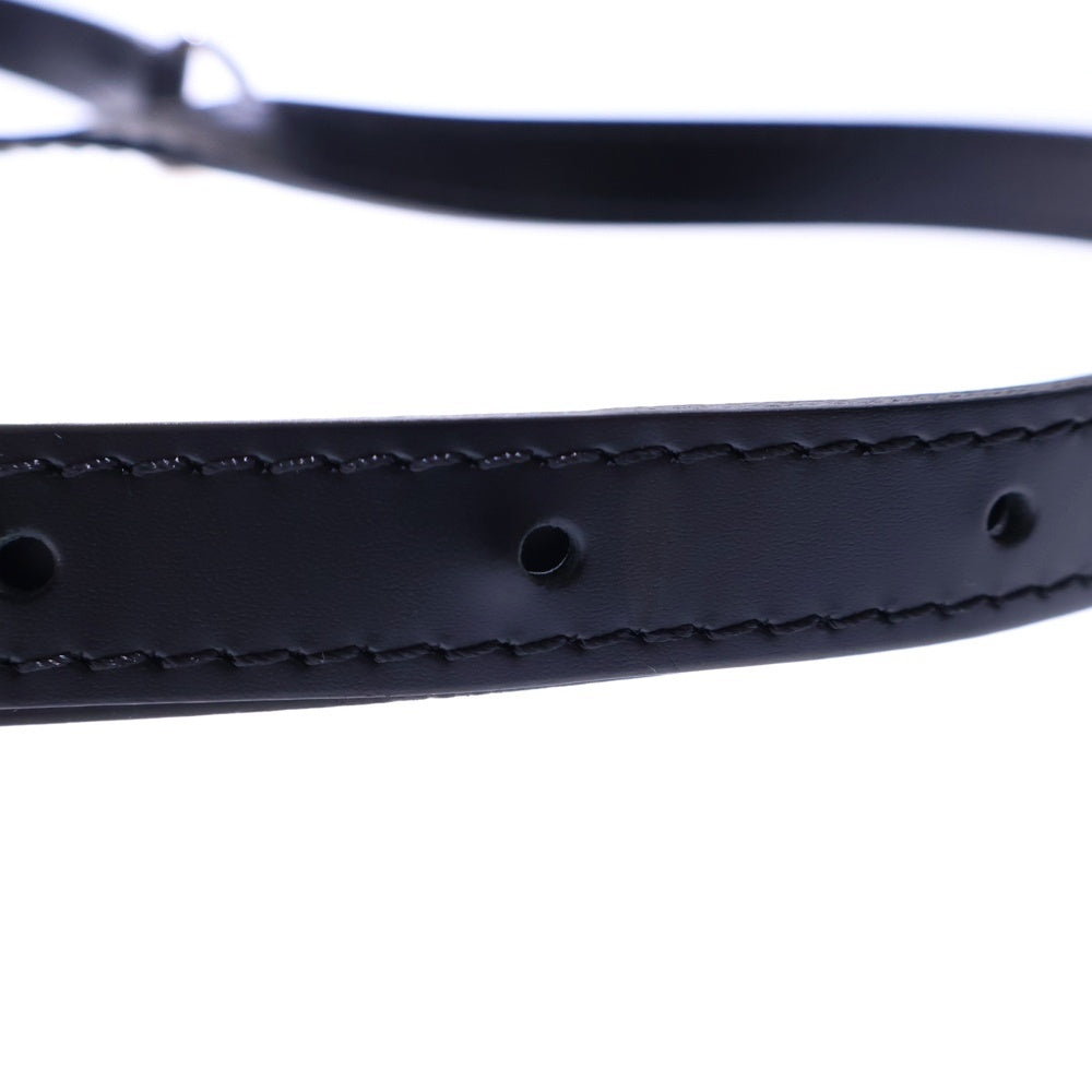 LOUIS VUITTON(ルイヴィトン) ショルダーストラップ ブラック シルバー金具 PVC レザー
