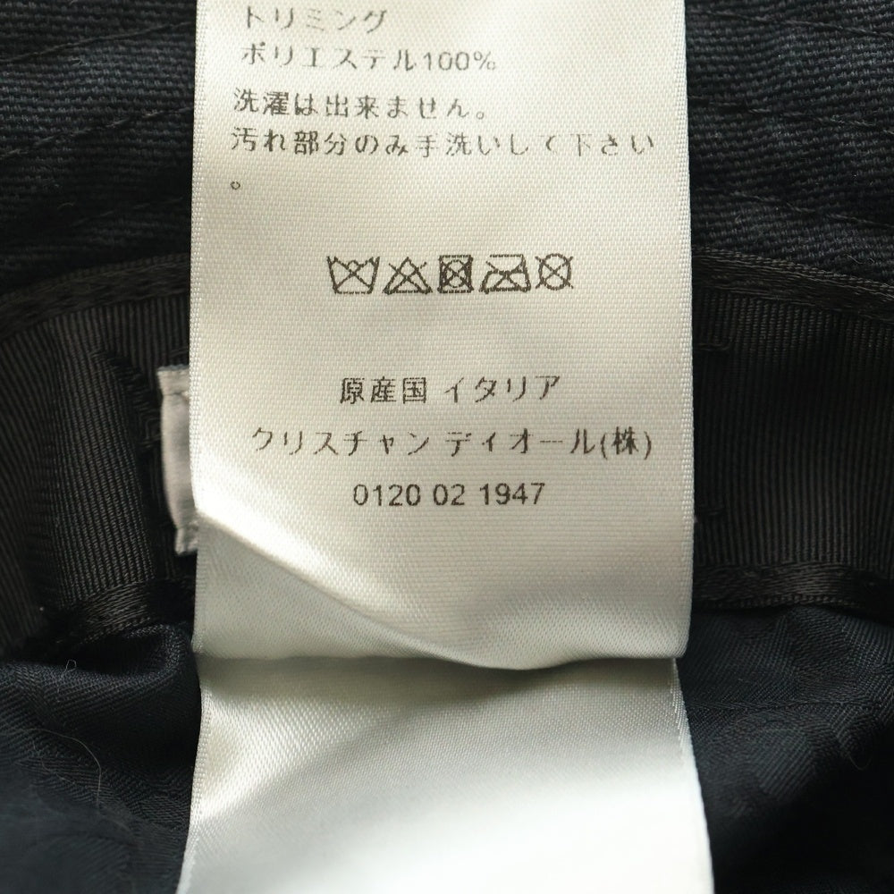 Christian Dior(クリスチャンディオール) ×JACK KEROUAC ジャックケルアック ロゴ バケットハット ブラック 033906W4511