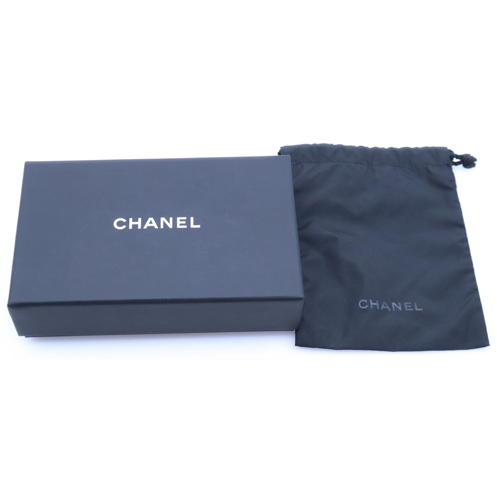 CHANEL(シャネル) マトラッセ クラシック スモール キャビアスキン レザー ココマーク コンパクトウォレット 三つ折り財布 ゴールド金具 ブラック AP0230