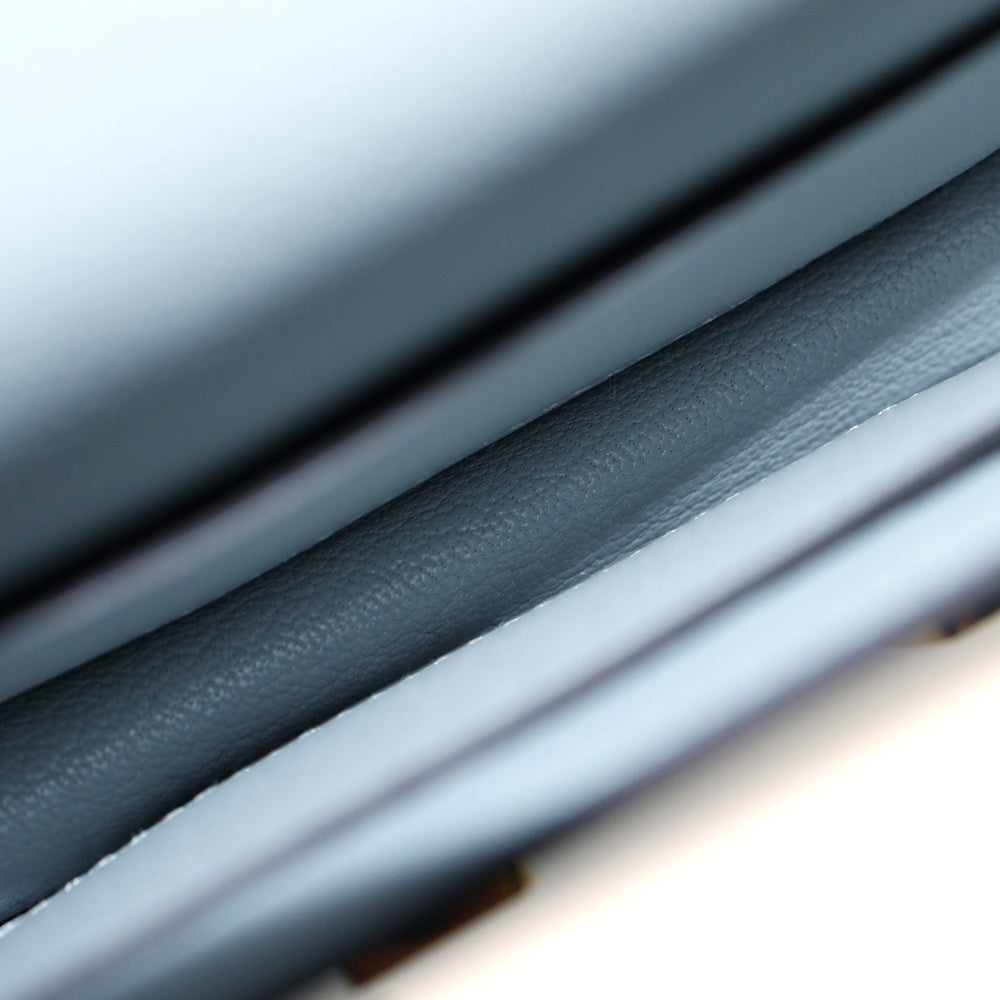 HERMES(エルメス) コンスタンススリム エバーカラー コンパクトウォレット 財布 ライトブルー ブルーグレイシャー W刻印 ゴールド金具