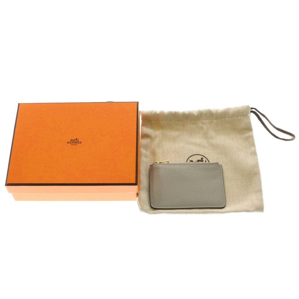 HERMES(エルメス) コンスタンススリム エバーカラー コンパクトウォレット 財布 ライトブルー ブルーグレイシャー W刻印 ゴールド金具