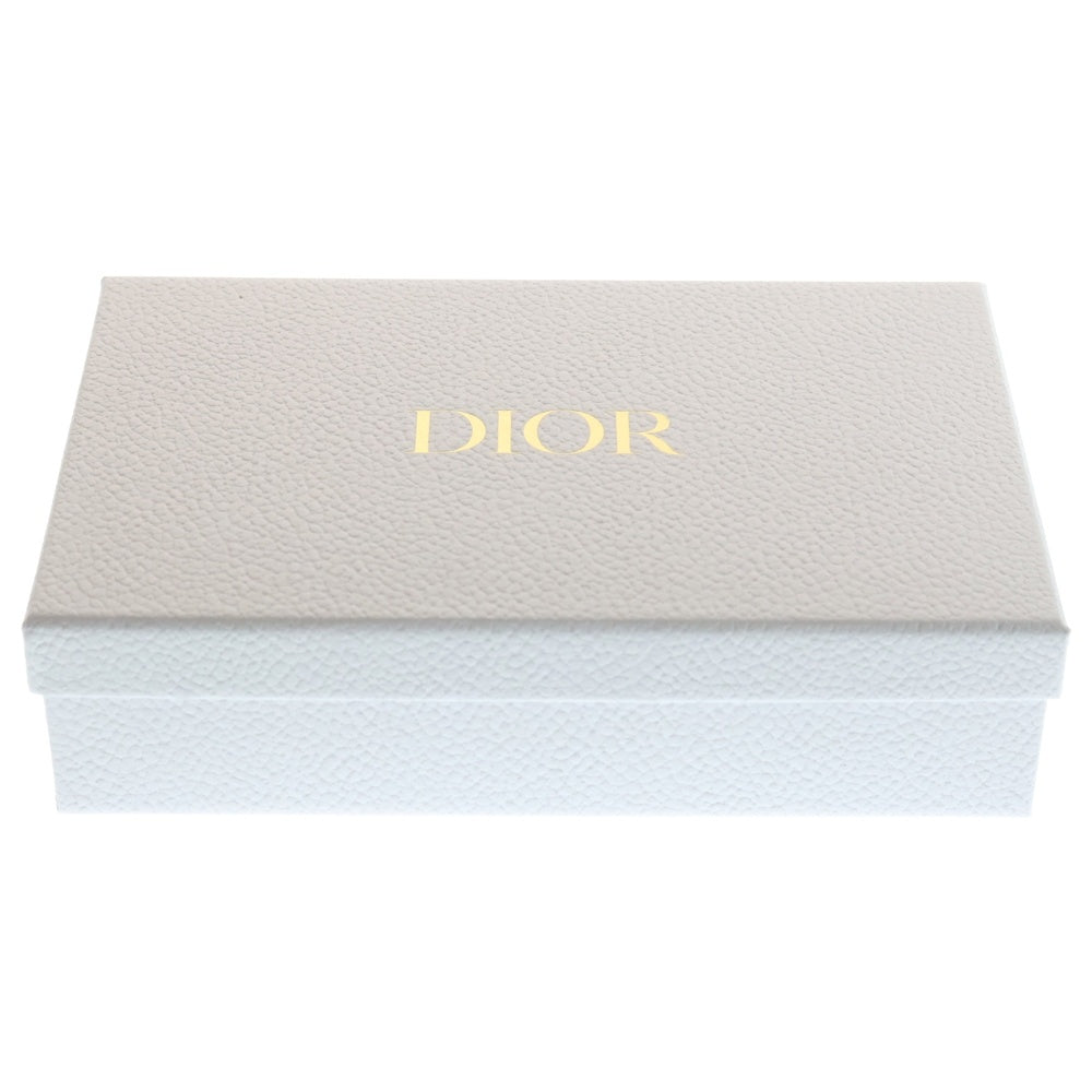 Christian Dior(クリスチャンディオール) Miss Caro ミス カロ オブリーク CDロゴ ターンロック キャンバス レザー チェーンショルダーバッグ ゴールド金具 インディゴ/ホワイト