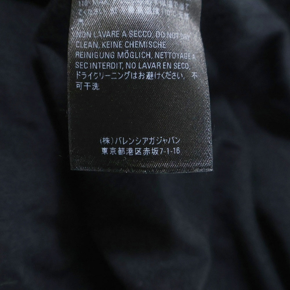 BALENCIAGA(バレンシアガ) ATHLETES アスリート ロゴプリント ダメージ加工 クルーネック 半袖Tシャツ カットソー ブラック 641614