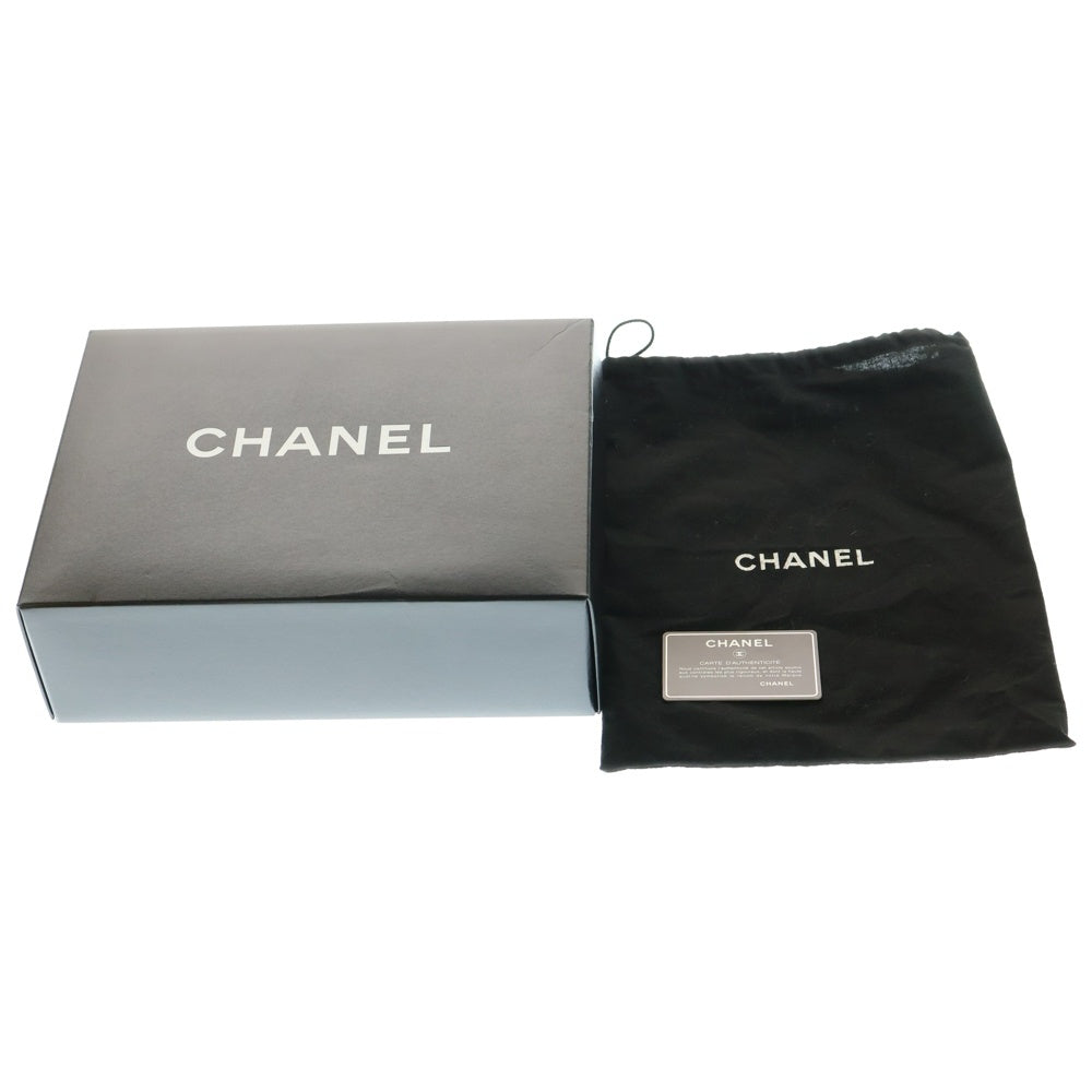 CHANEL(シャネル) マトラッセ25 ココマーク キャビアスキン レザー Wフラップ ダブルチェーン ショルダーバッグ シルバー金具 ブラック