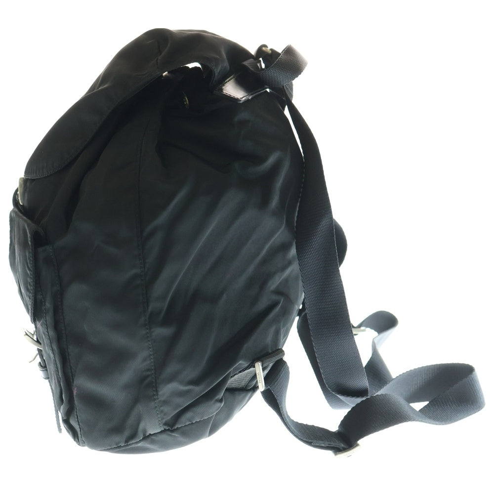 PRADA(プラダ) ナイロンリュックサック バックパック ショルダーバッグ ブラック テスート シルバー金具