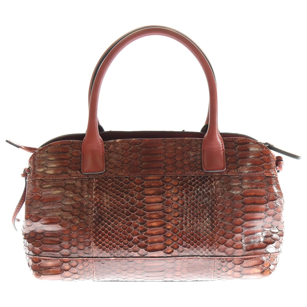 BRUNELLO CUCINELLI(ブルネロクチネリ) ハンドバッグ レッド パイソン
