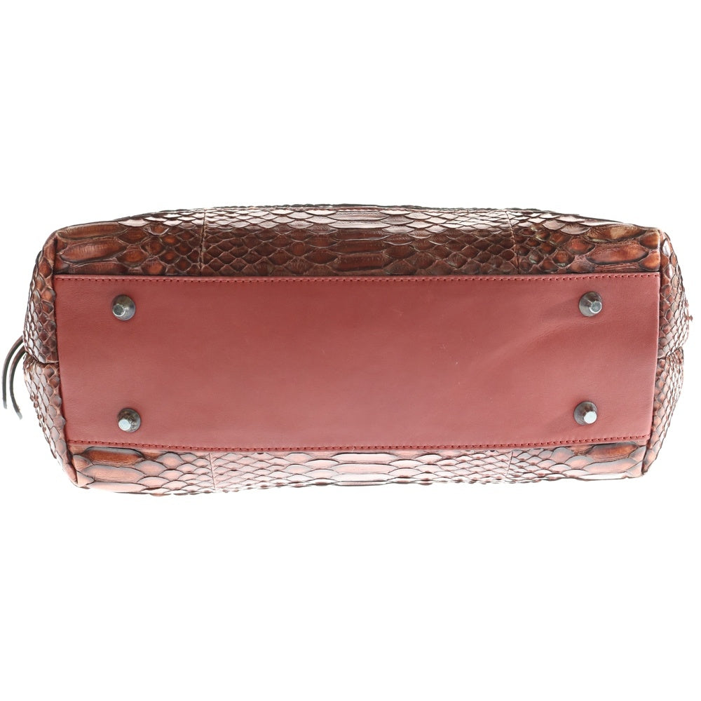 BRUNELLO CUCINELLI(ブルネロクチネリ) ハンドバッグ レッド パイソン