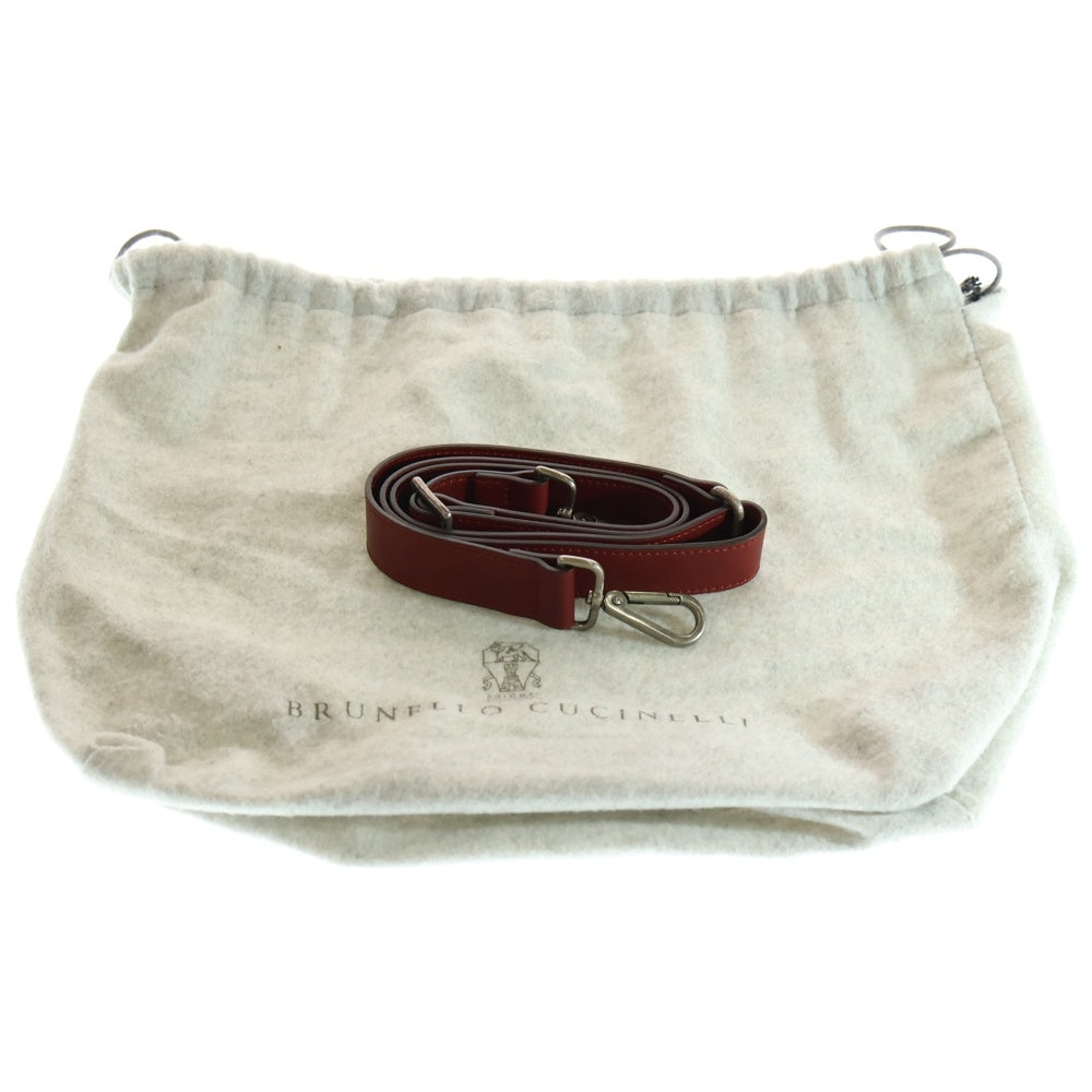 BRUNELLO CUCINELLI(ブルネロクチネリ) ハンドバッグ レッド パイソン