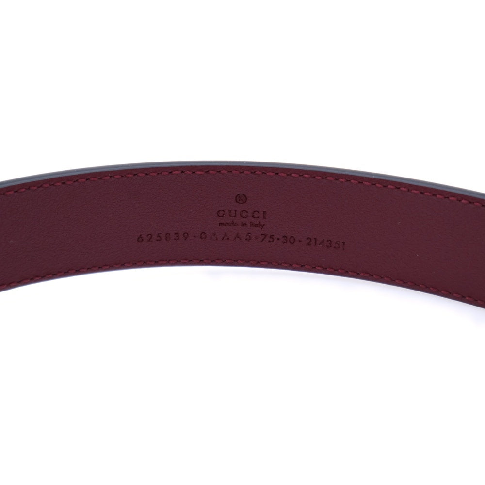 GUCCI(グッチ) GGマーモント ベルト レッド レザー 625839