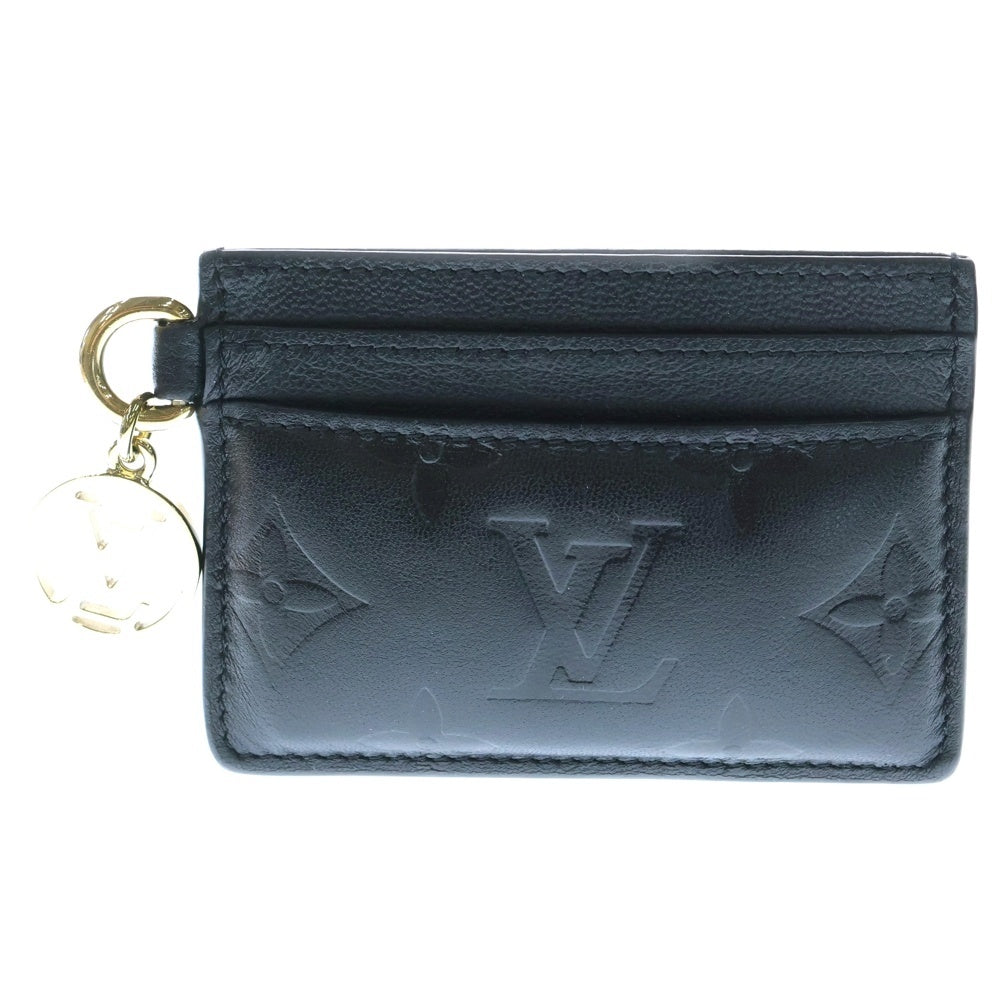 LOUIS VUITTON(ルイヴィトン) モノグラム ポルトカルト・クッサン カードケース フラグメントケース 小物入れ ブラック レザー M82748 ゴールド金具
