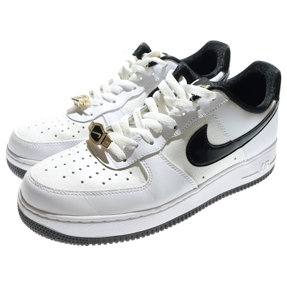 NIKE(ナイキ) AIR FORCE 1 '07 EMB WORLD CHAMP エアフォース 1 ワールドチャンプ ローカットスニーカー ホワイト/ブラック US9.5/27.5cm DR9866-100