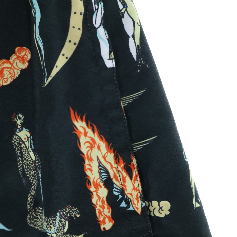 SUPREME(シュプリーム) 18SS Alphabet Water Short アルファベット 総柄プリント ウォーター ハーフ ショートパンツ ショーツ ブラック