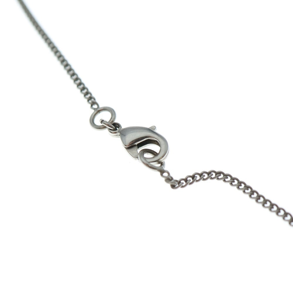 CHANEL(シャネル) ココマーク ティアドロップ ネックレス ペンダント チェーン ホワイト×シルバー A43326