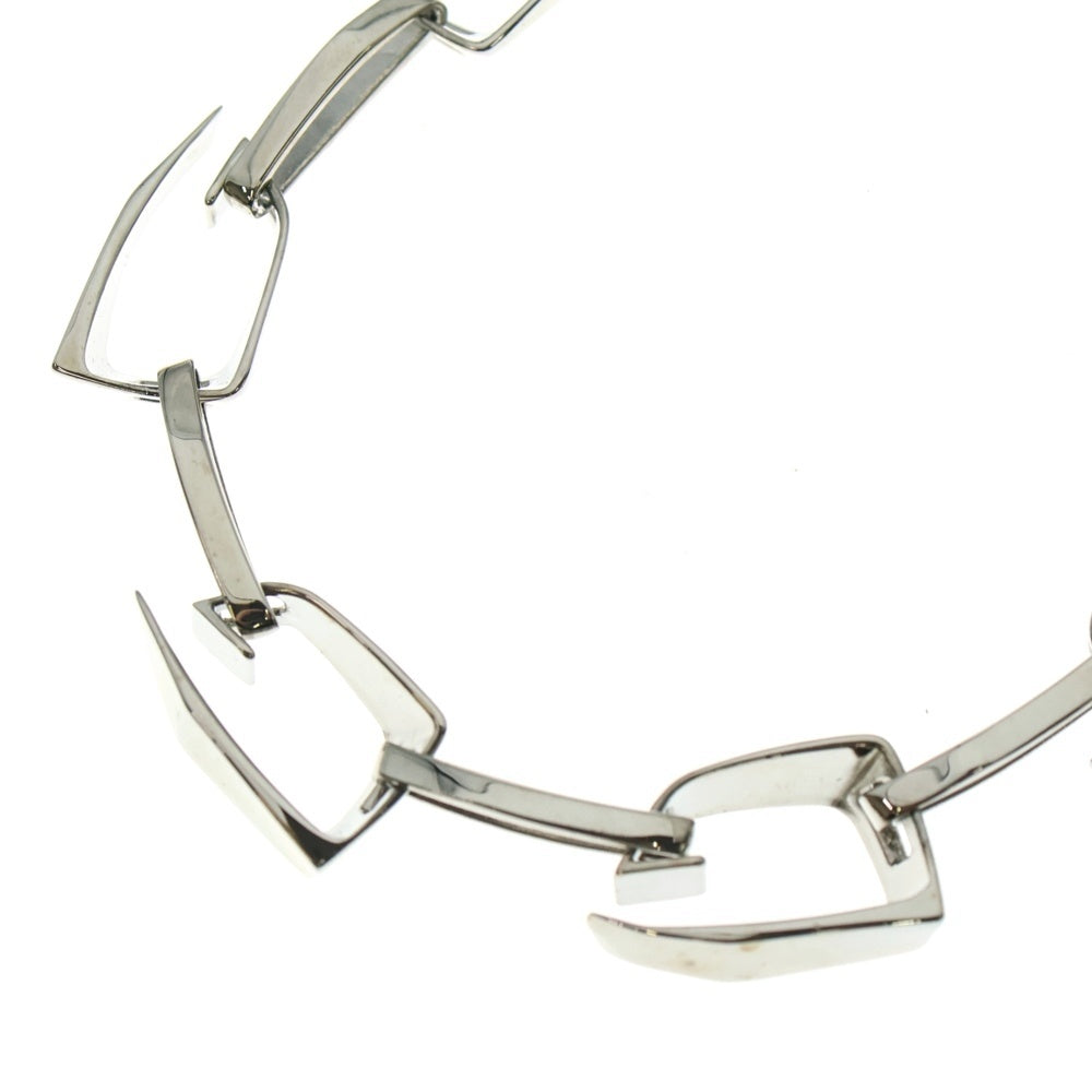 GIVENCHY(ジバンシィ) ロゴキューブ Gチェーン ネックレス ペンダント チェーン シルバー