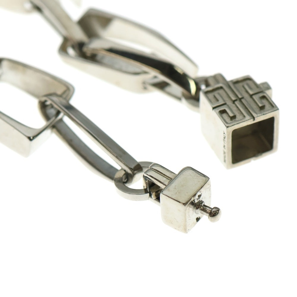 GIVENCHY(ジバンシィ) ロゴキューブ Gチェーン ネックレス ペンダント チェーン シルバー