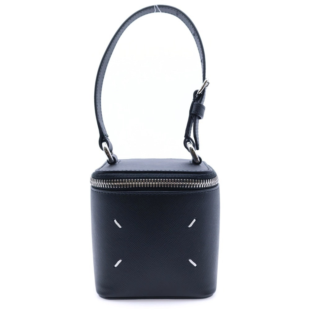 Maison Margiela 0(メゾンマルジェラ) ミニボックスバッグ ミニハンドバッグ ケース ポーチ ブラック レザー SA2VL0012 シルバー金具