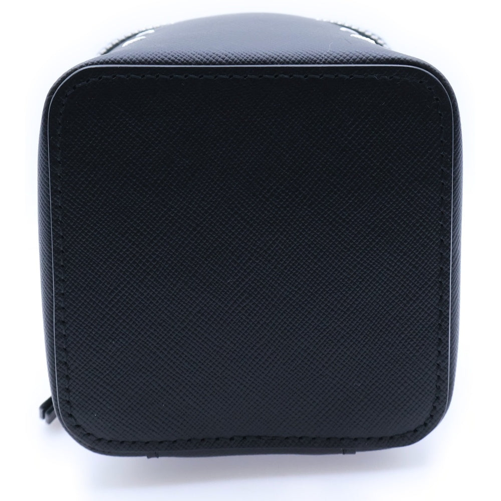 Maison Margiela 0(メゾンマルジェラ) ミニボックスバッグ ミニハンドバッグ ケース ポーチ ブラック レザー SA2VL0012 シルバー金具