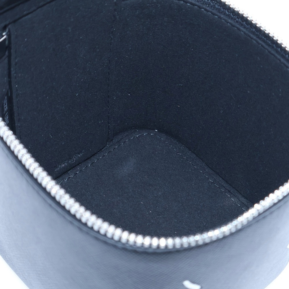 Maison Margiela 0(メゾンマルジェラ) ミニボックスバッグ ミニハンドバッグ ケース ポーチ ブラック レザー SA2VL0012 シルバー金具