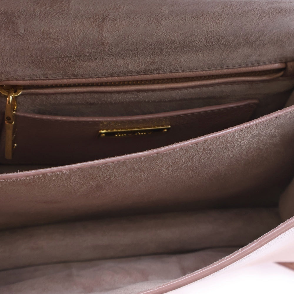 miumiu(ミュウミュウ) マドラス ショルダーバッグ ミニバッグ ピンク レザー 5BH609 ゴールド金具