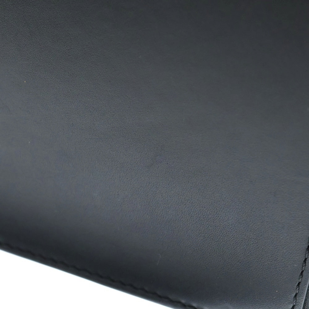 LOEWE(ロエベ) ハンモック コンパクト アナグラムロゴ レザー 2WAY ハンド ショルダーバッグ シルバー金具 ブラック