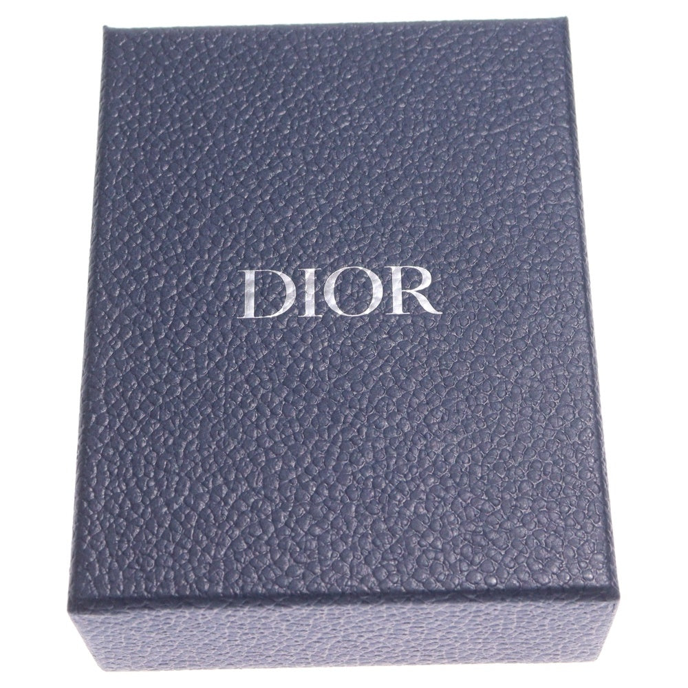 Christian Dior(クリスチャンディオール) オブリーク ギャラクシー 二つ折り財布 コンパクトウォレット カードケース ブラック レザー