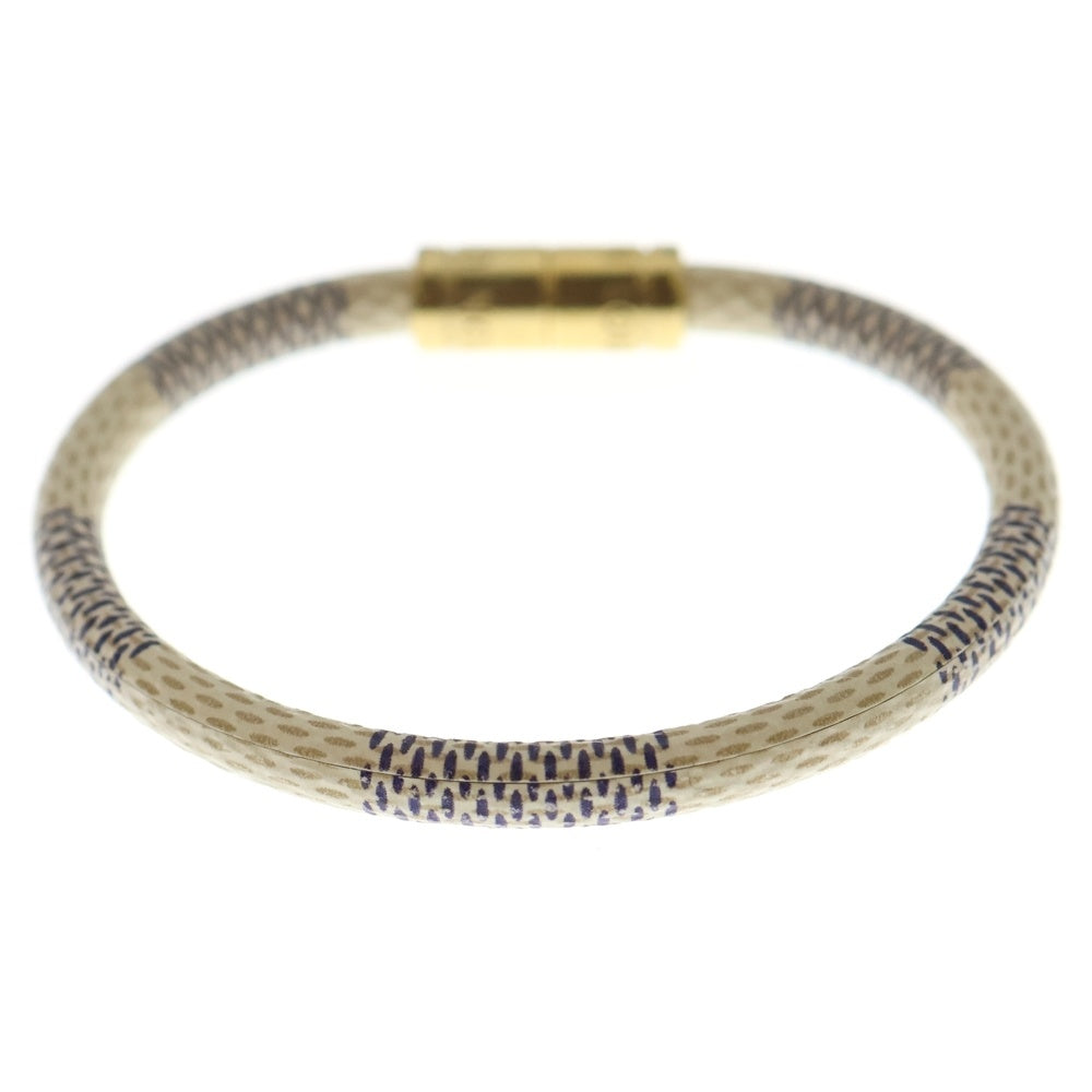 LOUIS VUITTON(ルイヴィトン) ダミエアズール ブラスレ ブレスレット アイボリー M6607E ゴールド金具