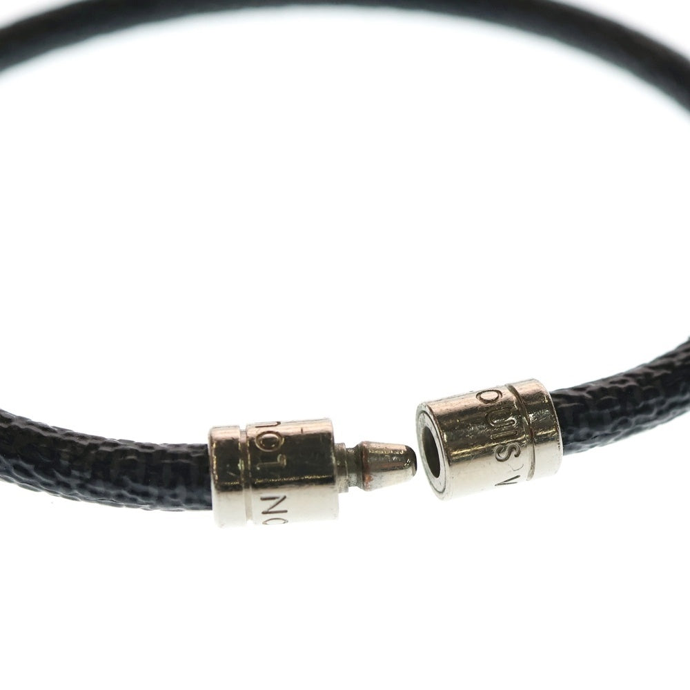 LOUIS VUITTON(ルイヴィトン) ダミエグラフィット ブラスレ ブレスレット ブラック M6140E シルバー金具