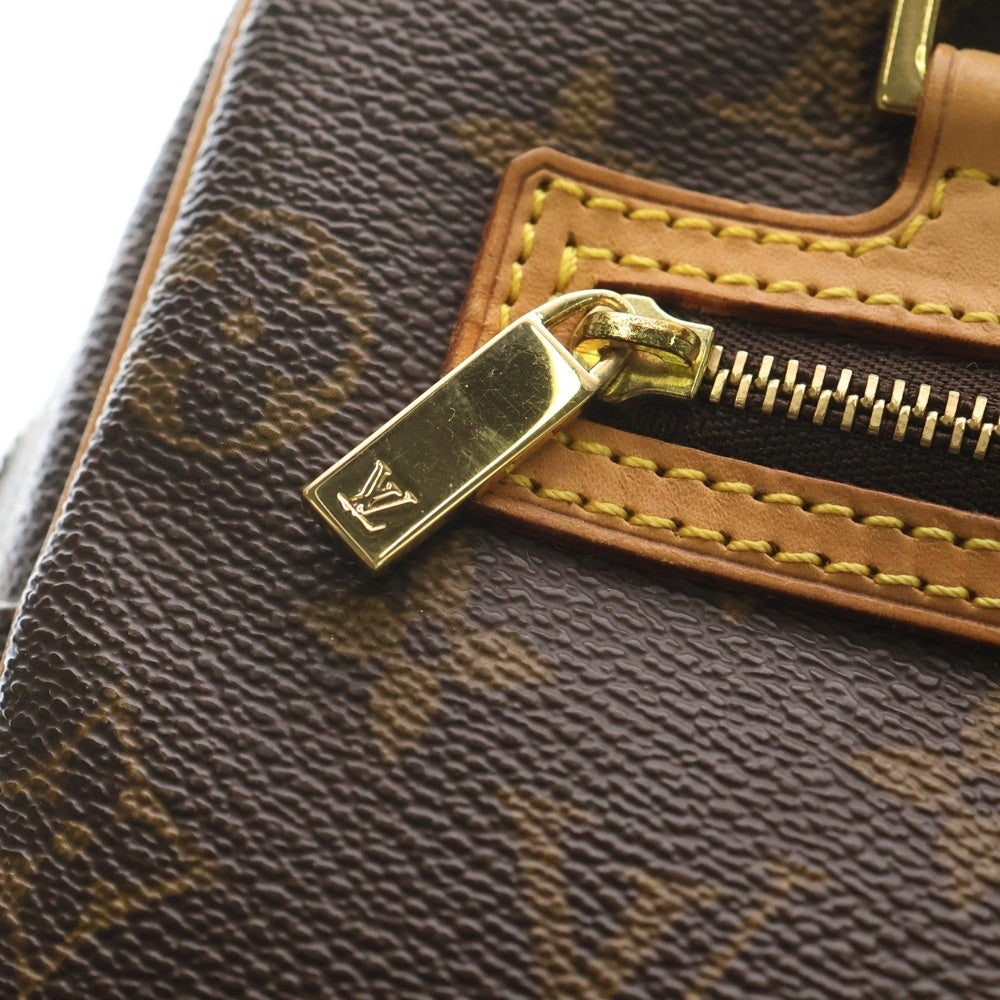LOUIS VUITTON(ルイヴィトン) モノグラム シテMM ハンドバッグ ブラウン レザー×PVC M51182 ゴールド金具