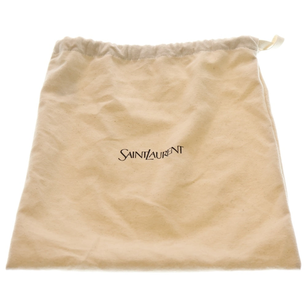 SAINT LAURENT PARIS(サンローランパリ) イカリーノ YSLモノグラム キルティングスエード ハンドバッグ ブラウン スウェード