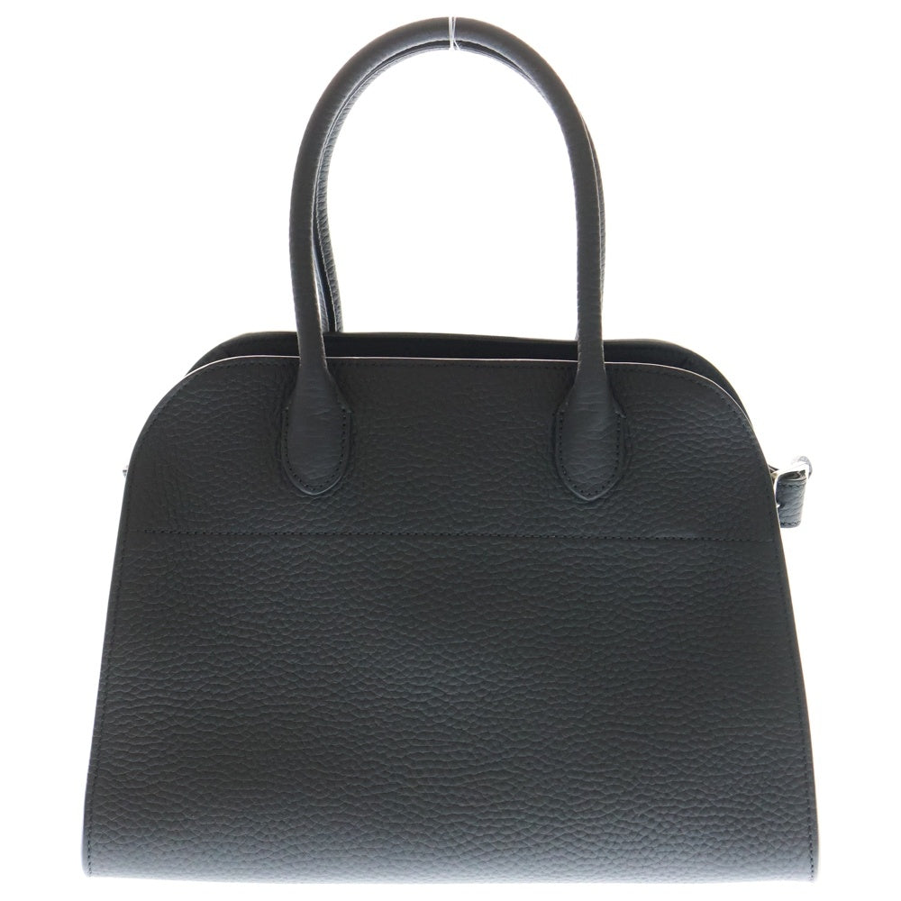 THE ROW(ザロウ) Soft Margaux 10 ソフトマルゴー10 2WAY レザーハンドバッグ ショルダーバック ブラック W1190 L133