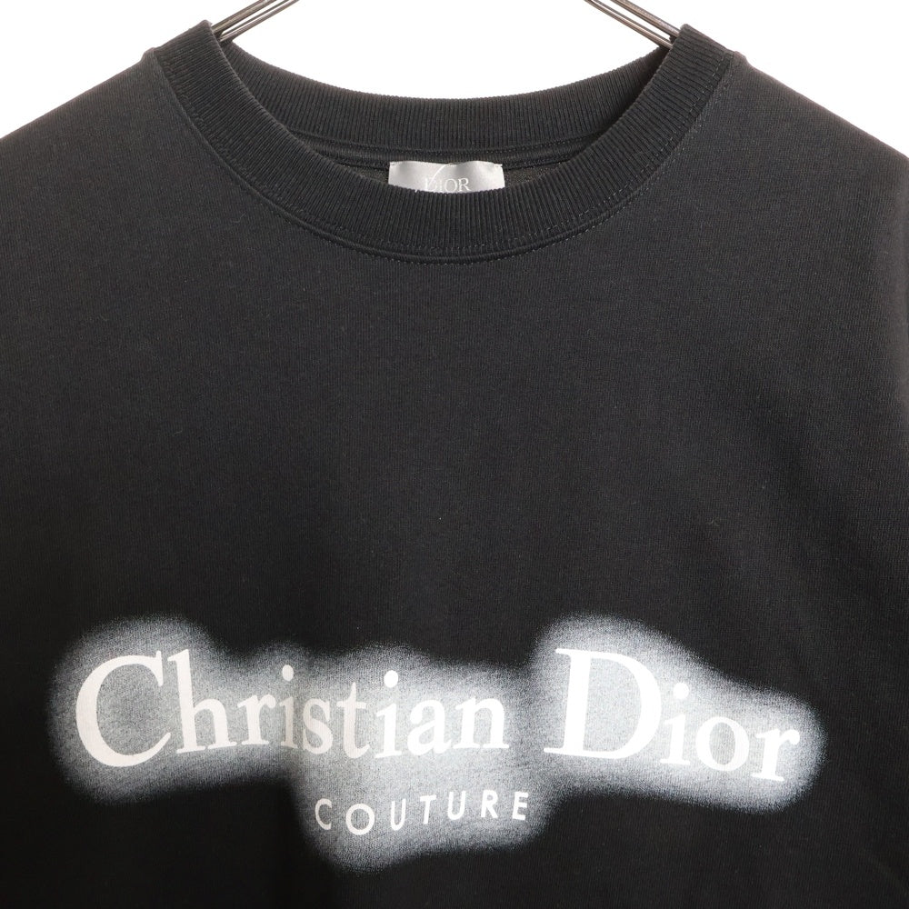 Christian Dior(クリスチャンディオール) Christian Dior Couture クルーネックロゴ半袖Tシャツカットソー ブラック 443J696A0554