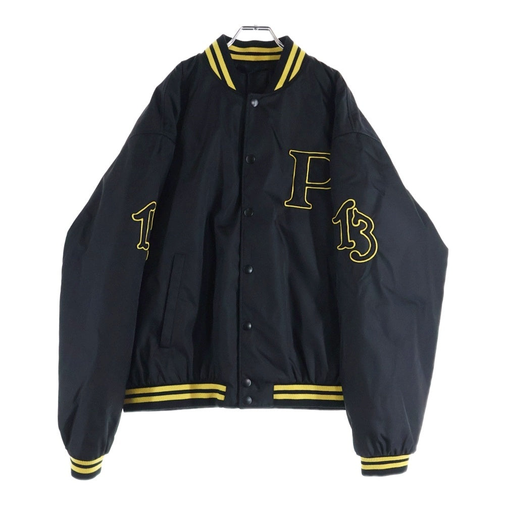 PRADA(プラダ) 24AW Re-Nylon ロゴパッチ付ナイロンボンバージャケット ブルゾン ブラック/イエロー SGC725