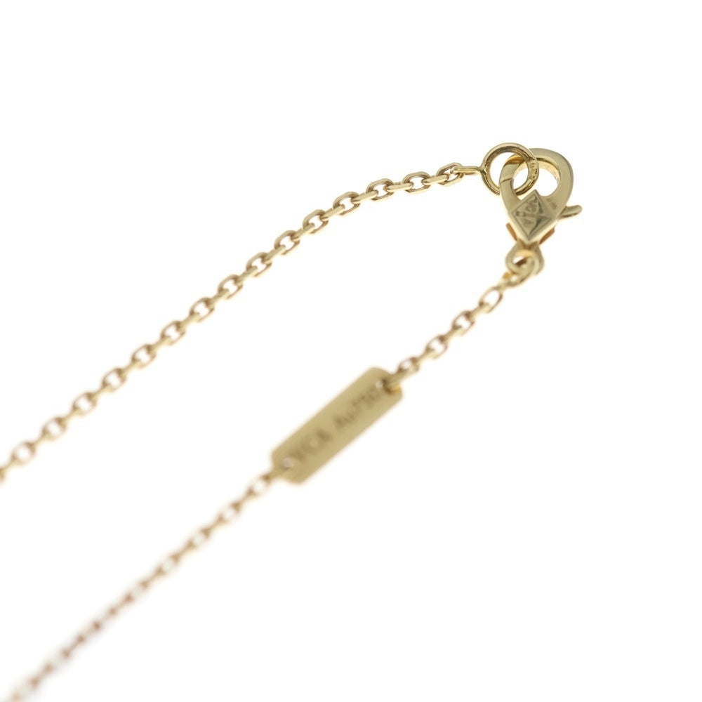 Van Cleef & Arpels(ヴァンクリーフアンドアーペル) ヴィンテージアルハンブラ ギョーシェ ネックレス K18 Au750 YG イエローゴールド ペンダント レディース