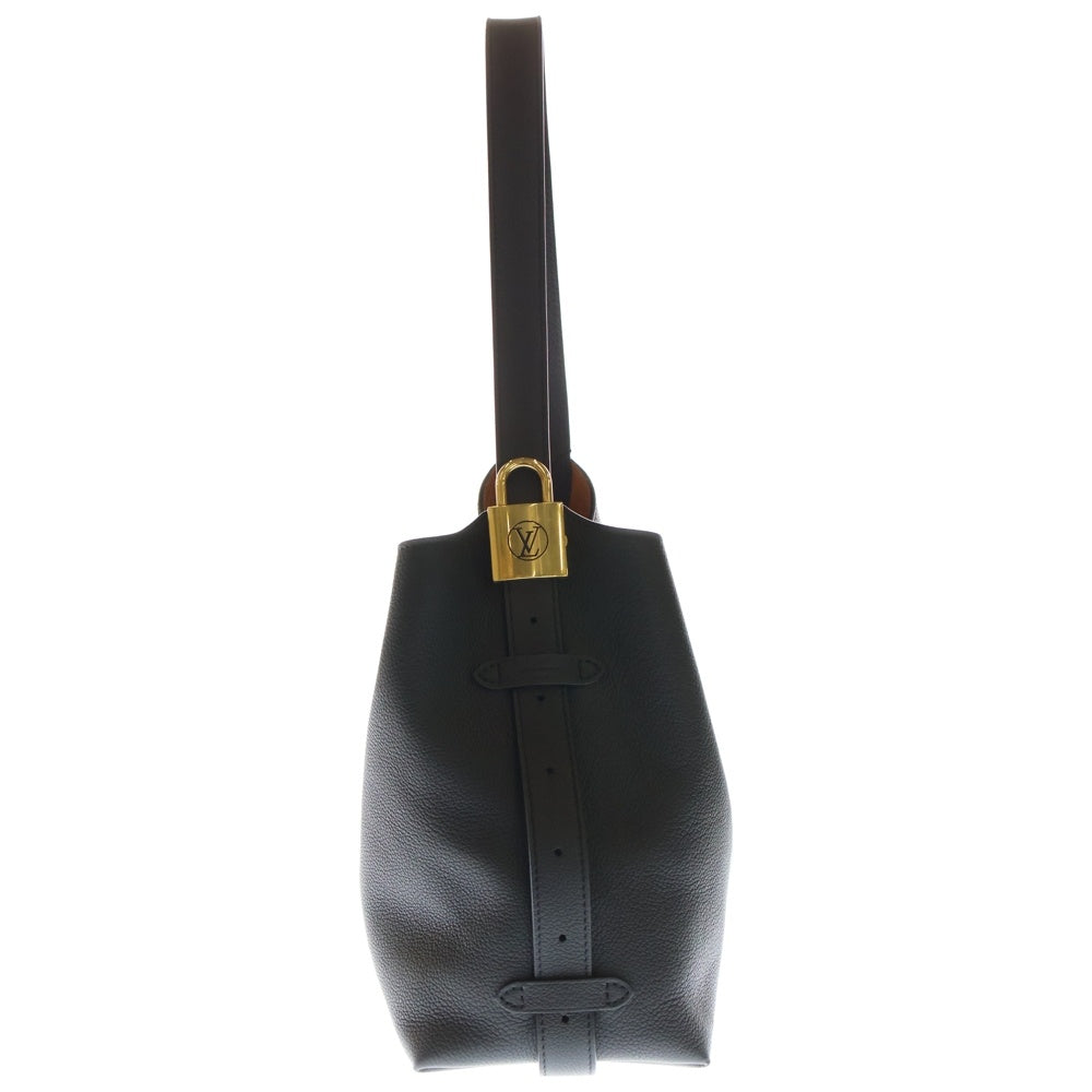 LOUIS VUITTON(ルイヴィトン) ロウキー・ホーボーPM モノグラムポーチ付レザーハンドバッグ ワンショルダーバッグ ブラック M25352 レディース