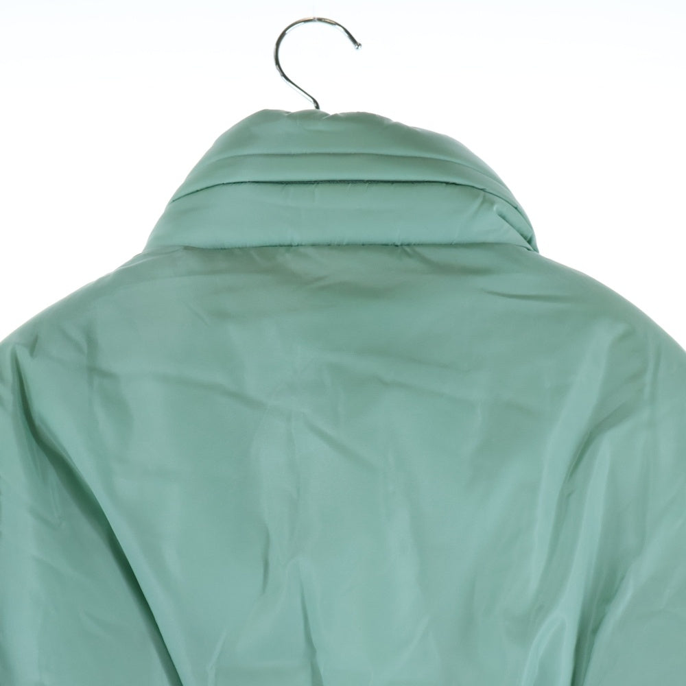 GUCCI(グッチ) ×adidas アディダス トレフォイル ロゴ刺繍 スタンドカラー ジップアップ ダウンジャケット グリーン レディース 714749