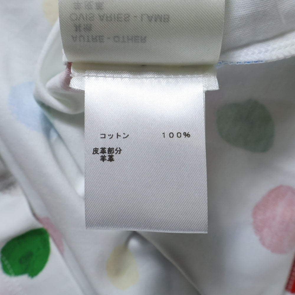 LOUIS VUITTON(ルイヴィトン) 23SS ×YK 草間彌生コラボ 水玉ドット柄クルーネック半袖カットソーTシャツ ホワイト/マルチカラー レディース RW231J XK1 FOTS42