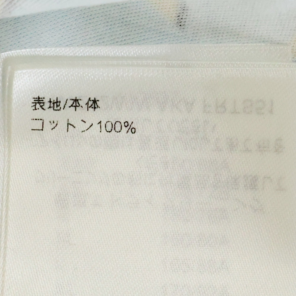 LOUIS VUITTON(ルイヴィトン) 24AW 3Dモノグラム 総柄プリント チェーン装飾 クルーネック 半袖Tシャツ カットソー ライトブルー/イエロー RW242WW AKA FRTS51