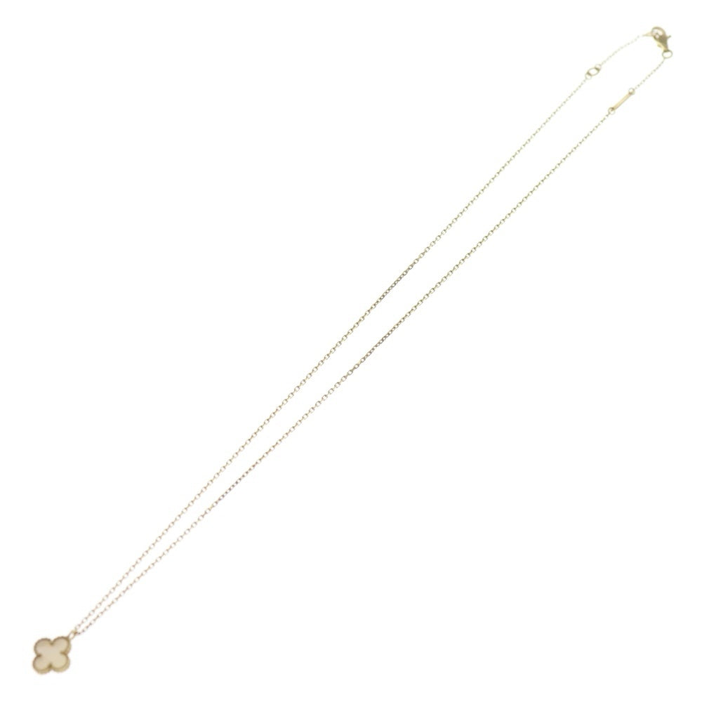 Van Cleef & Arpels(ヴァンクリーフアンドアーペル) スウィートアルハンブラ マザーオブパール シェル ペンダント ネックレス K18YG イエローゴールド VCARF69100 レディース
