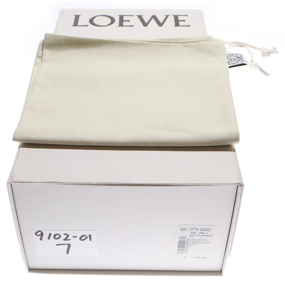 LOEWE(ロエベ) アナグラム ロゴ刺繍 キャンバス ラバー レースアップ ローカットシューズ スニーカー ブラック レディース 822105