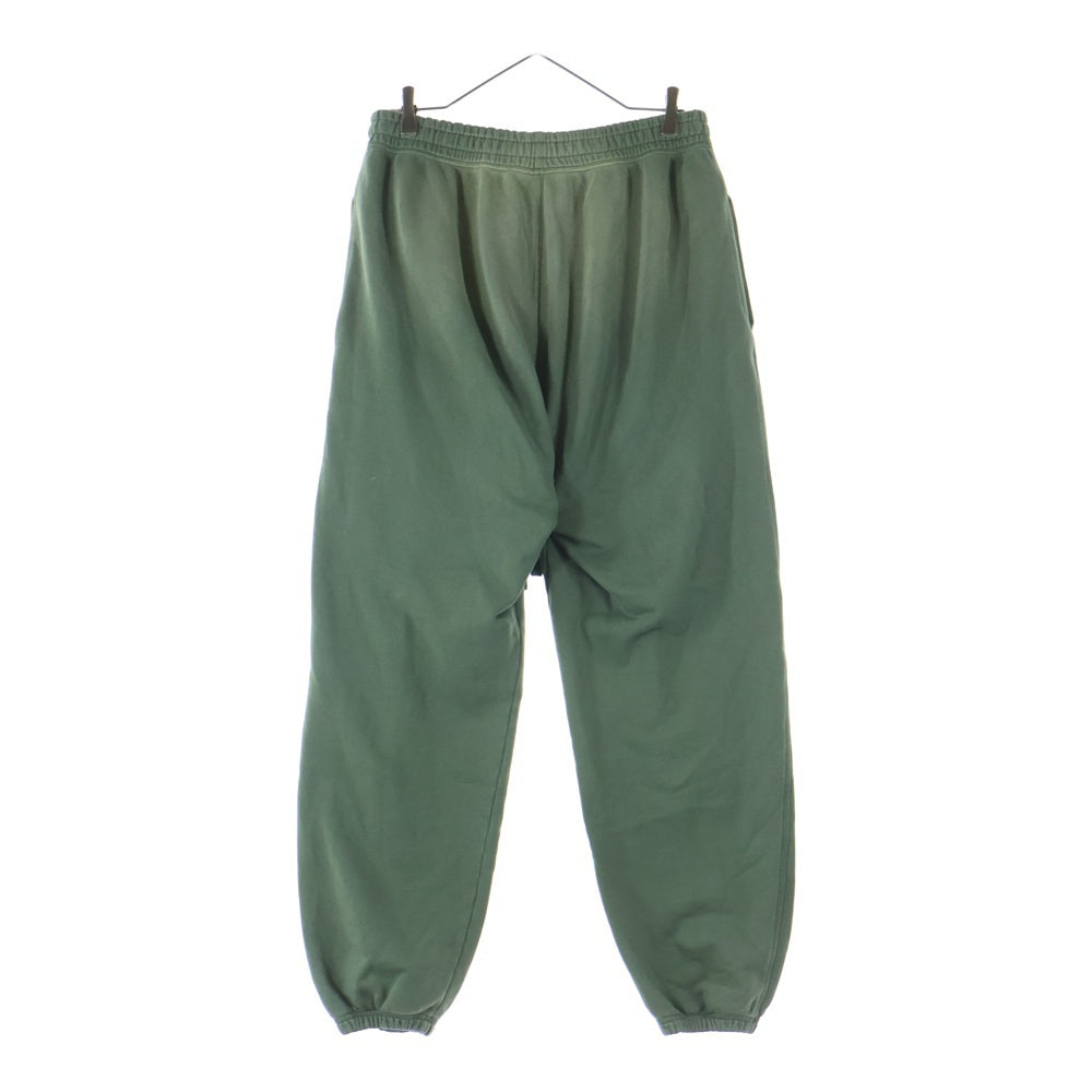 GUCCI(グッチ) 25AW GGマーモント ロゴ刺繍 グラデーション ユーズド加工 コットンジャージー スウェット トラック ジョガーパンツ グリーン 828348