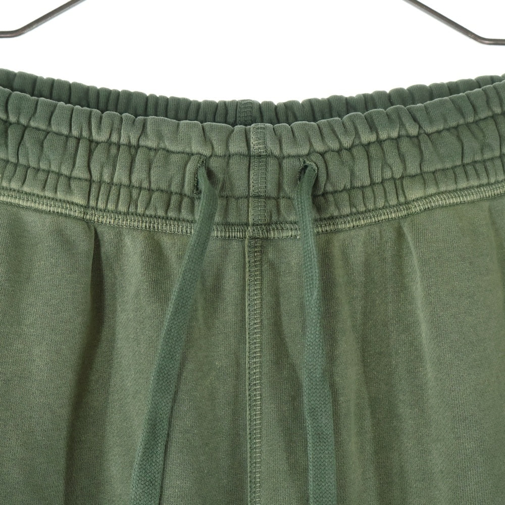 GUCCI(グッチ) 25AW GGマーモント ロゴ刺繍 グラデーション ユーズド加工 コットンジャージー スウェット トラック ジョガーパンツ グリーン 828348