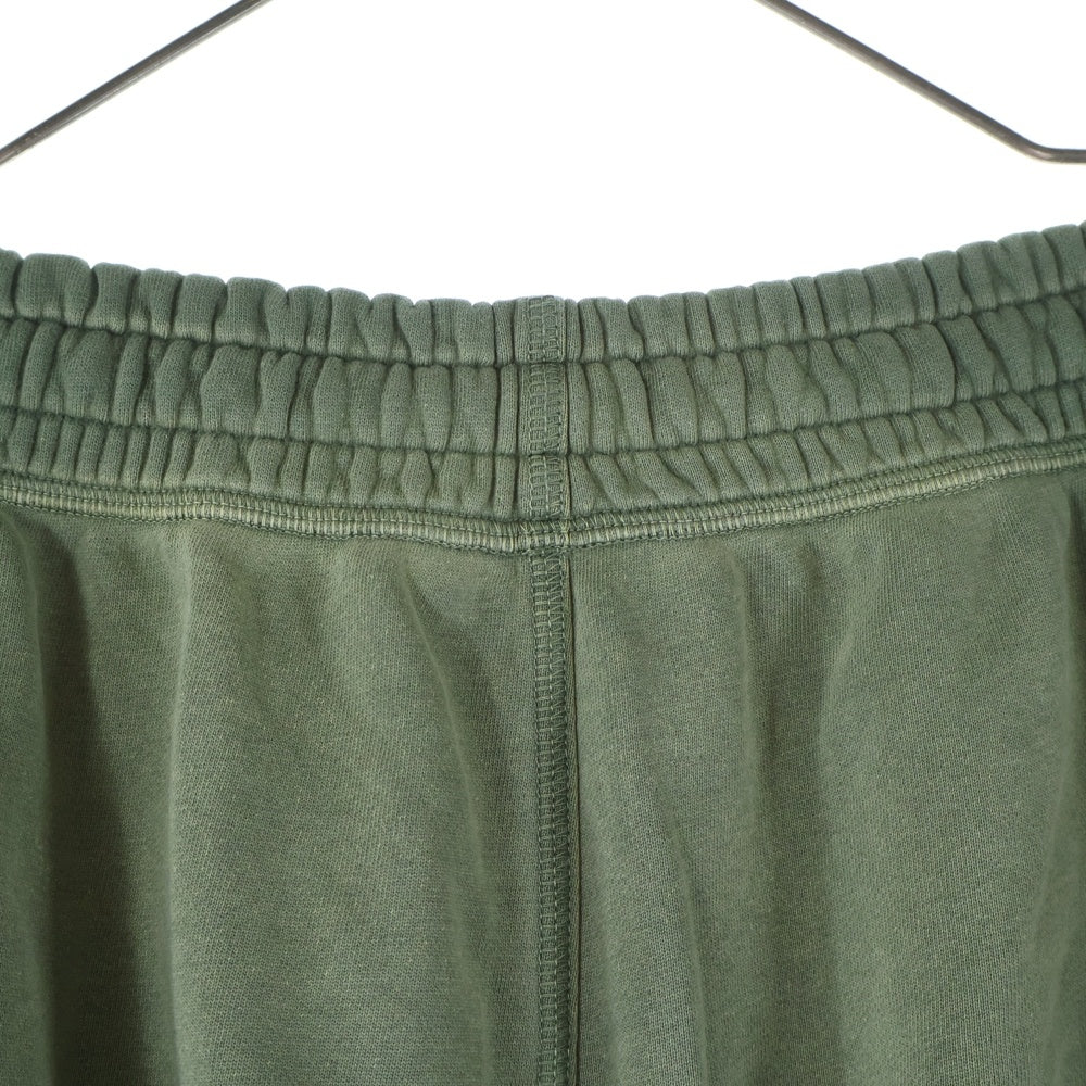 GUCCI(グッチ) 25AW GGマーモント ロゴ刺繍 グラデーション ユーズド加工 コットンジャージー スウェット トラック ジョガーパンツ グリーン 828348