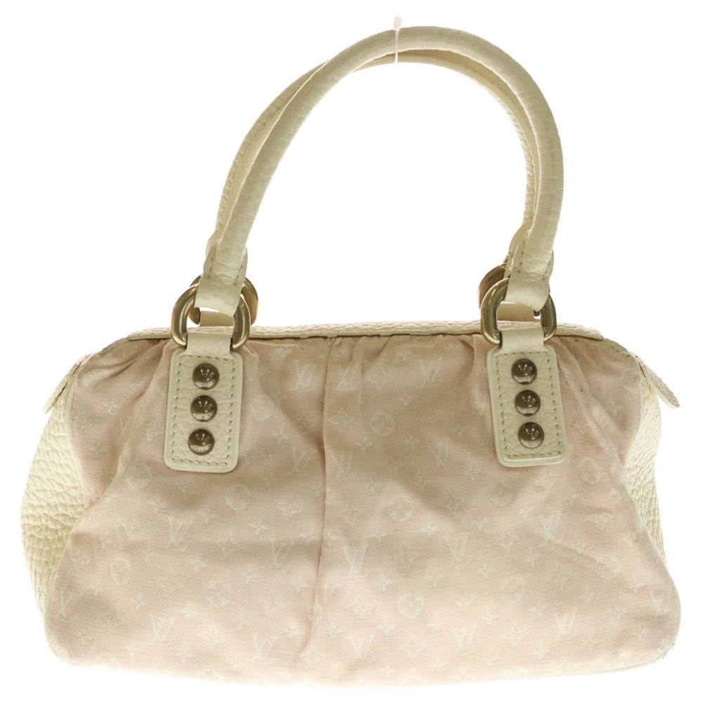 LOUIS VUITTON(ルイヴィトン) モノグラムミニラン トラペーズGM ハンドバッグ ホワイト×ライトピンク M40064 ゴールド金具