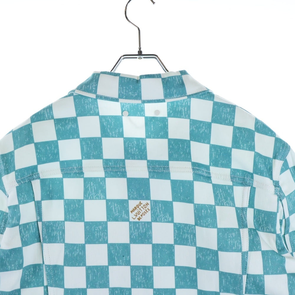 LOUIS VUITTON(ルイヴィトン) 21AW ダミエデニムチェッカートラッカージャケット RM2129 IM3 HLA20W