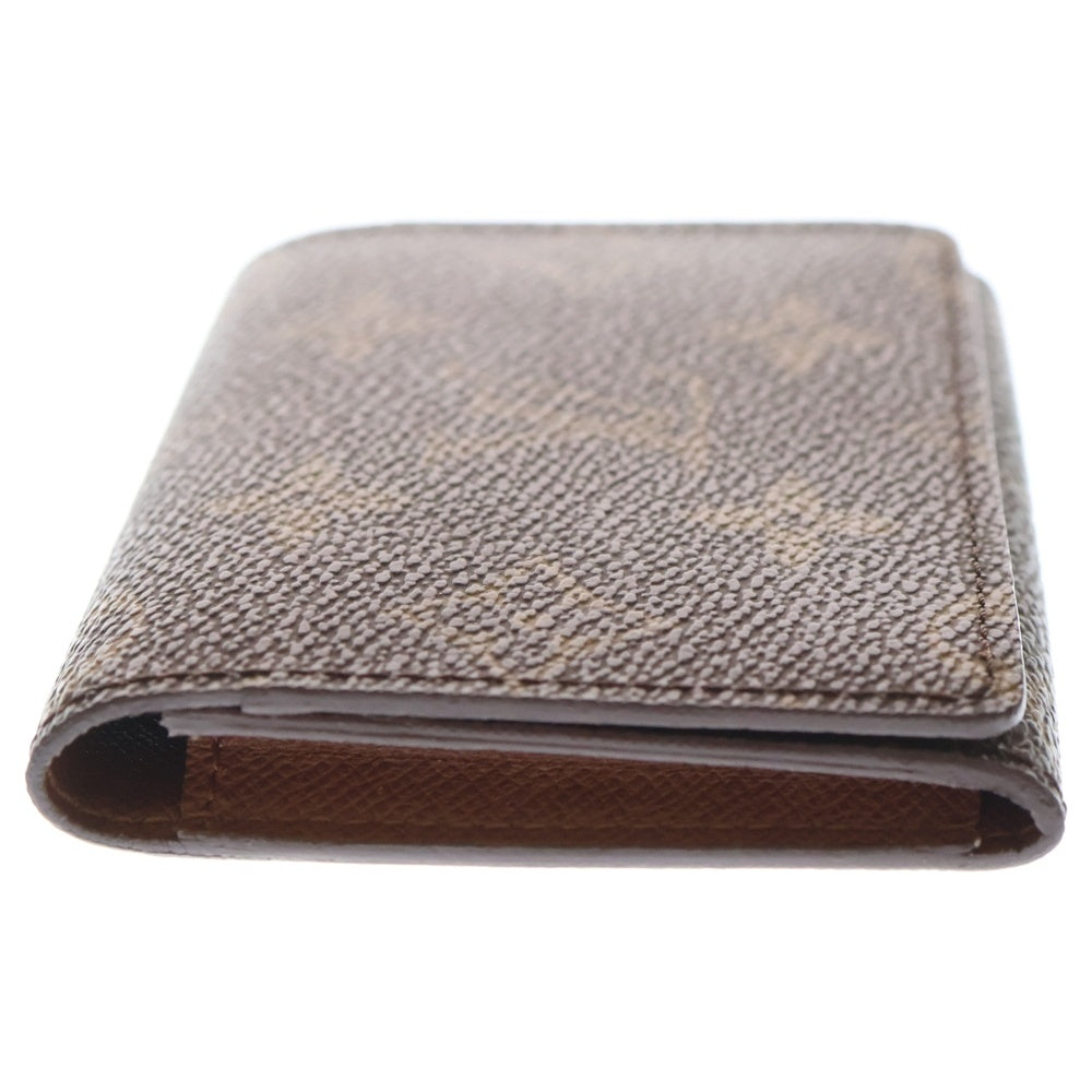 LOUIS VUITTON(ルイヴィトン) モノグラム アンヴェロップ カルト ドゥ ヴィジット カードケース 名刺入れ コインケース ブラウン PVC M62920 ゴールド金具 レディース