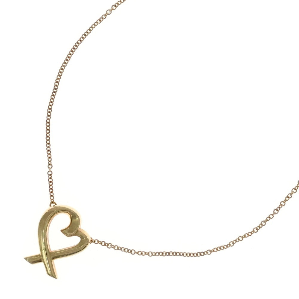 TIFFANY & Co.(ティファニー) パロマピカソ ラビングハート ネックレス Au750 K18 YG イエローゴールド ジュエリー レディース