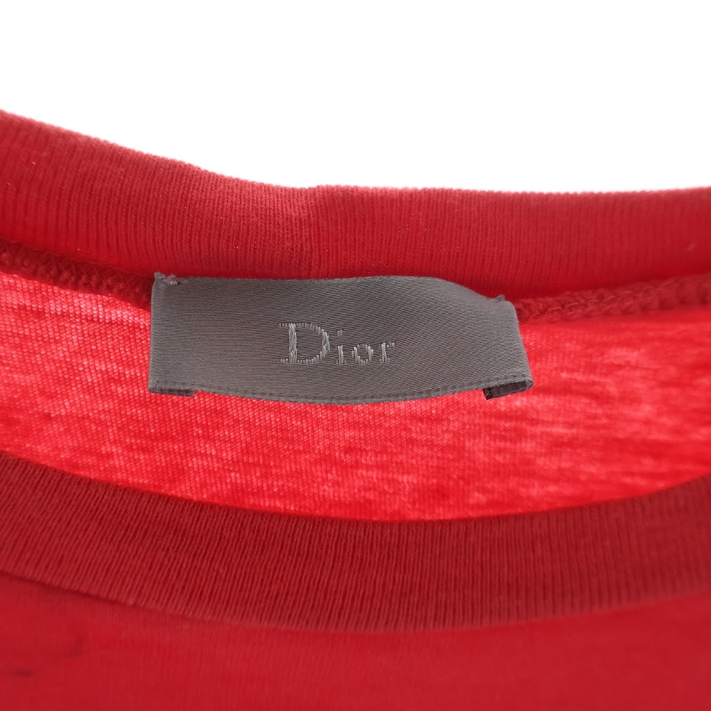 Christian Dior(クリスチャンディオール) Tシャツ レッド コットン #XS レディース
