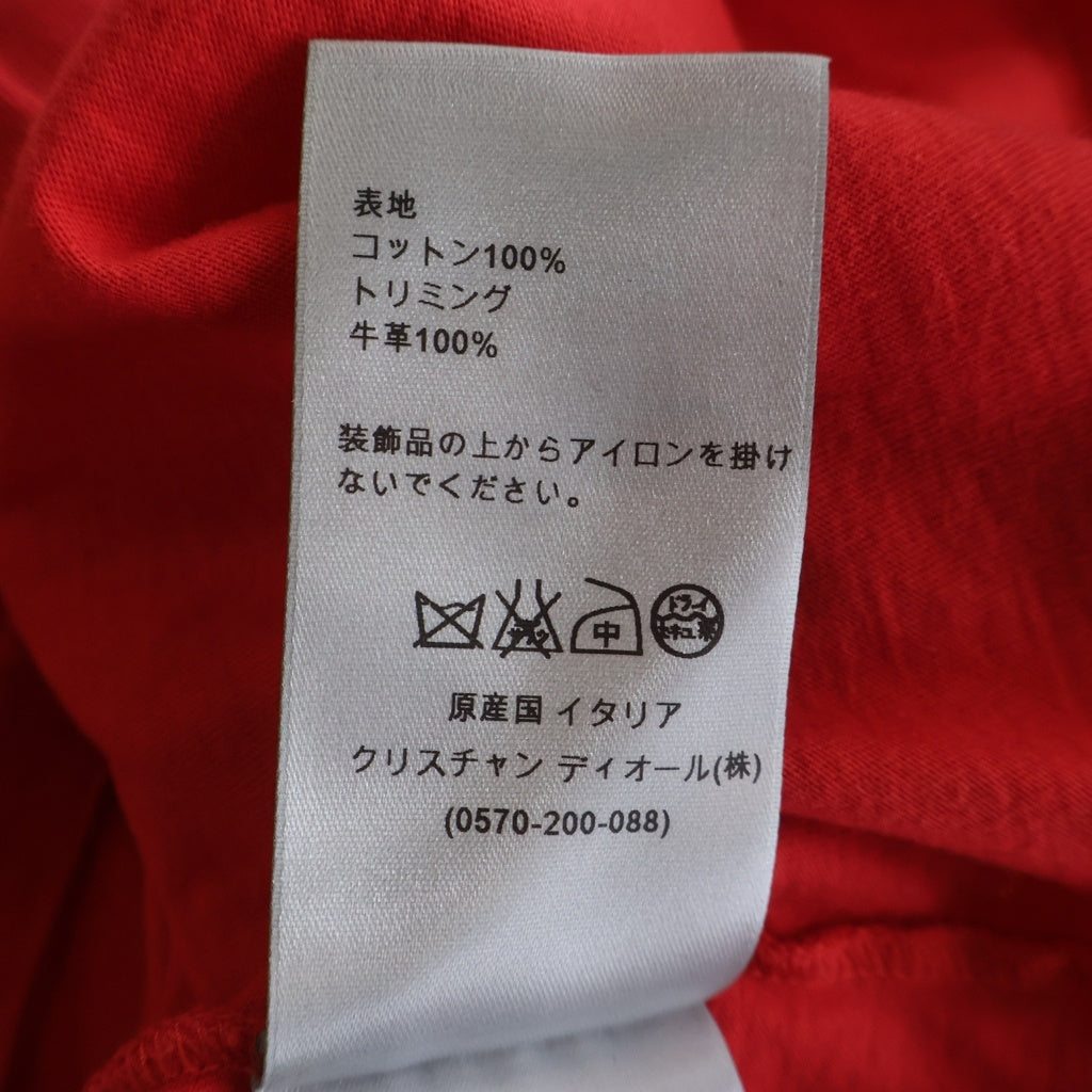 Christian Dior(クリスチャンディオール) Tシャツ レッド コットン #XS レディース
